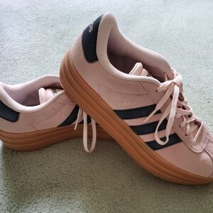 Adidas Women's VL Court Bold Quartz and Black Sneakers